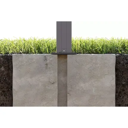 Fussplatte-fuer-Pfosten-90x90-mm-zum-Aufduebeln-VIDUAL - Product image