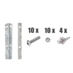 Zaunanschluss - Winkellochleisten - Set passend für Pfosten Typ-A - Variant ZTVWLS18