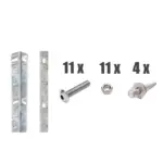 Zaunanschluss - Winkellochleisten - Set passend für Pfosten Typ-A - Variant ZTVWLS20