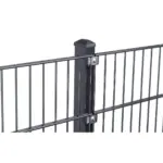 Zaunpfosten Typ VP - Edelstahl-Plättchen für Doppelstabzaun – Bild 2