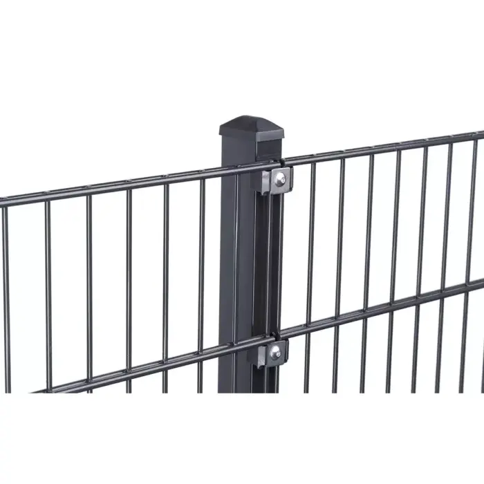 Zaunpfosten Typ VP - Edelstahl-Plättchen für Doppelstabzaun – Bild 2